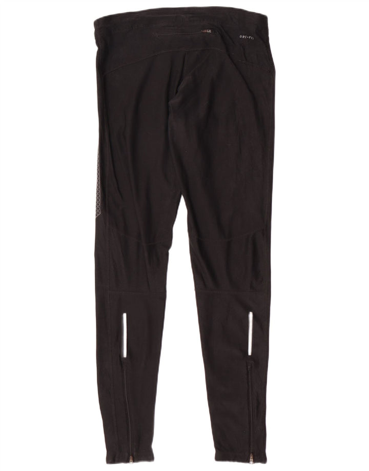 Nike Womens Dri Fit Leggings UK 12 Medium Black Polyester