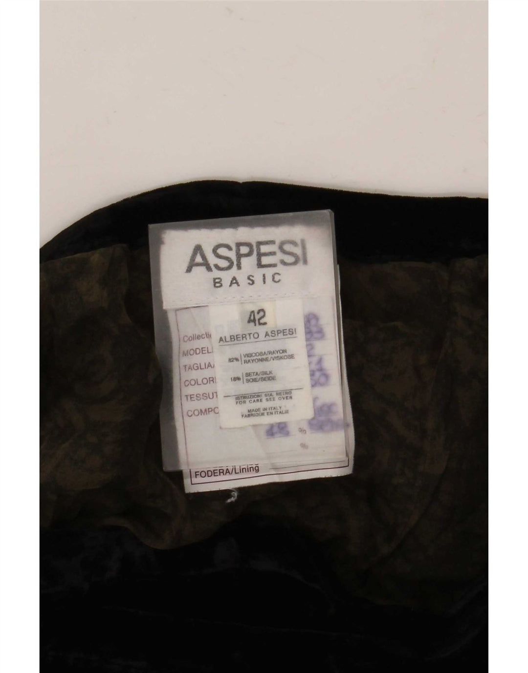 Aspesi Womens Maxi Wrap Skirt IT 42 Medium W26 Black Paisley Viscose