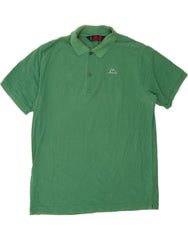 KAPPA Mens Polo Shirt Medium Green Cotton