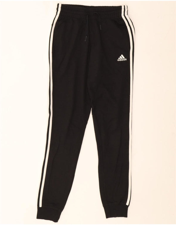 Adidas Womens Tracksuit Trousers Joggers UK 4/6 XS Black Cotton