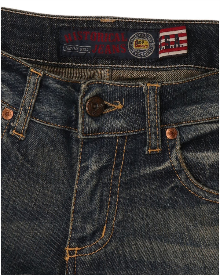 Roy Rogers Womens Straight Jeans W30 L33 Navy Blue