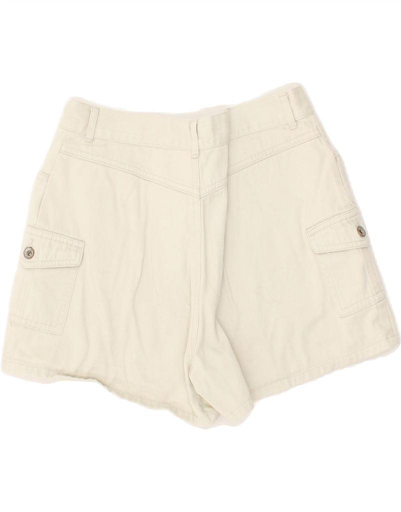 GAP Womens Cargo Shorts US 4 Small W28 Off White Cotton | Vintage Gap | Thrift | Second-Hand Gap | Used Clothing | Messina Hembry 