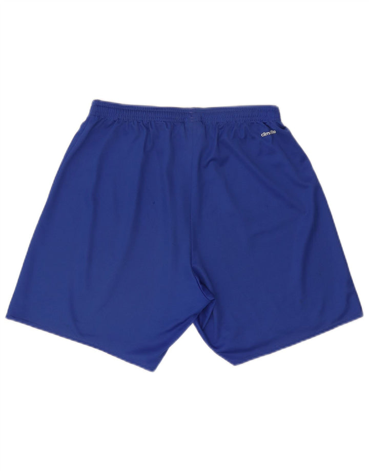 ADIDAS Mens Climalite Sport Shorts Medium  Blue Polyester