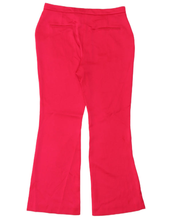 Coast Womens Bootcut Chino Trousers UK 16 Large W36 L32 Pink Polyester