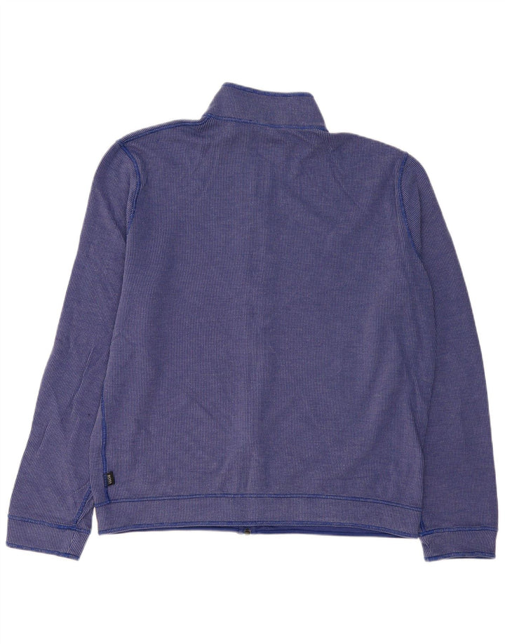 Hugo Boss Mens Tracksuit Top Jacket XL Blue Cotton