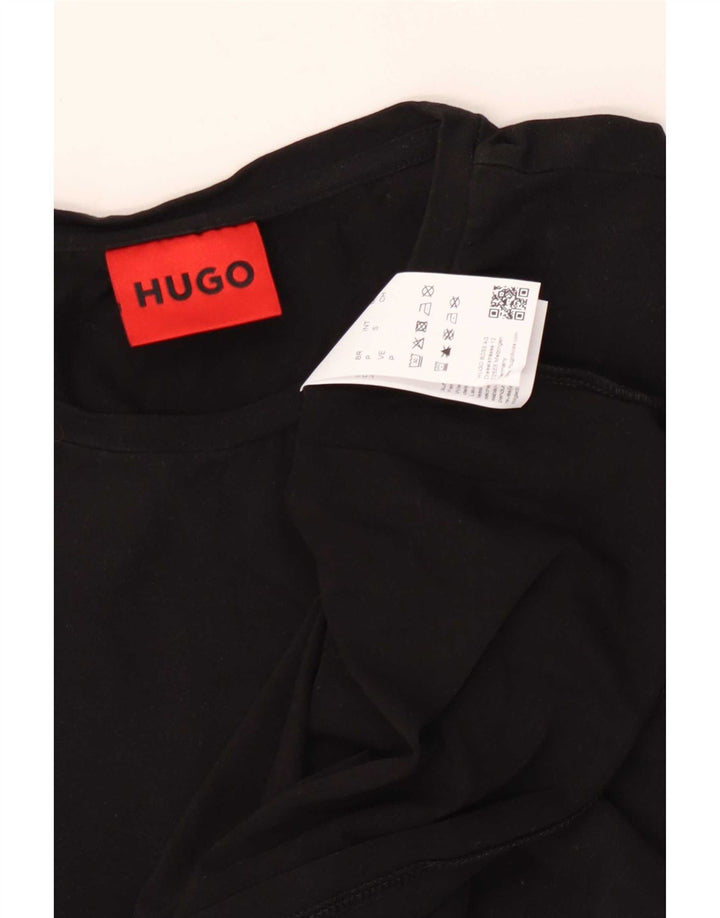 Hugo Boss Mens T-Shirt Top Small Black Cotton