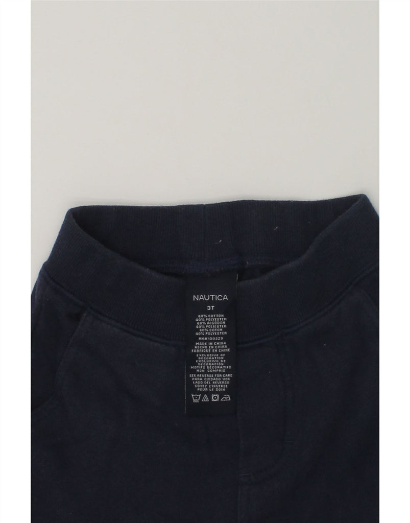 NAUTICA Boys Tracksuit Trousers Joggers 2-3 Years Navy Blue Cotton | Vintage Nautica | Thrift | Second-Hand Nautica | Used Clothing | Messina Hembry 