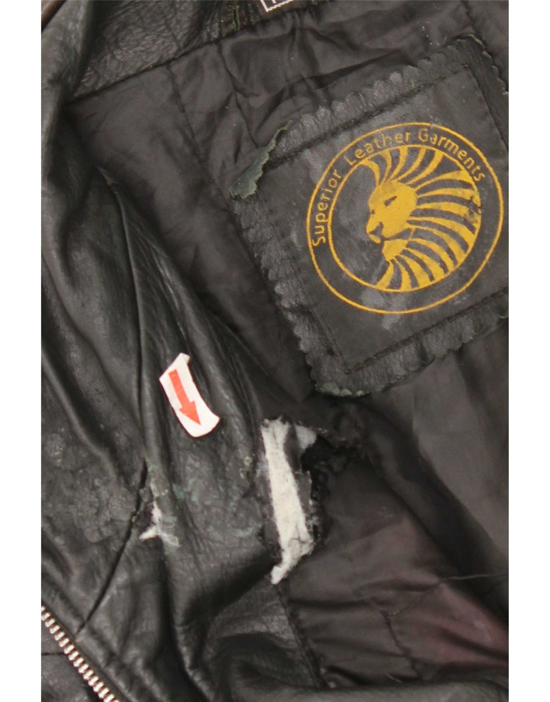 Vintage Womens Leather Jacket UK 14 Medium Black