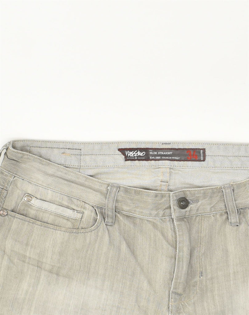 MOSSIMO Mens Slim Straight Jeans W34 L31  Grey Cotton | Vintage Mossimo | Thrift | Second-Hand Mossimo | Used Clothing | Messina Hembry 