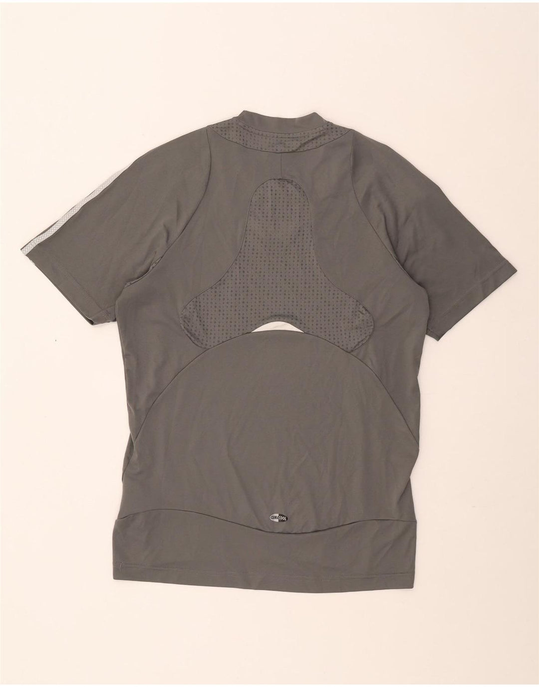 Adidas Mens Climacool T-Shirt Top Small Grey Colourblock Polyester