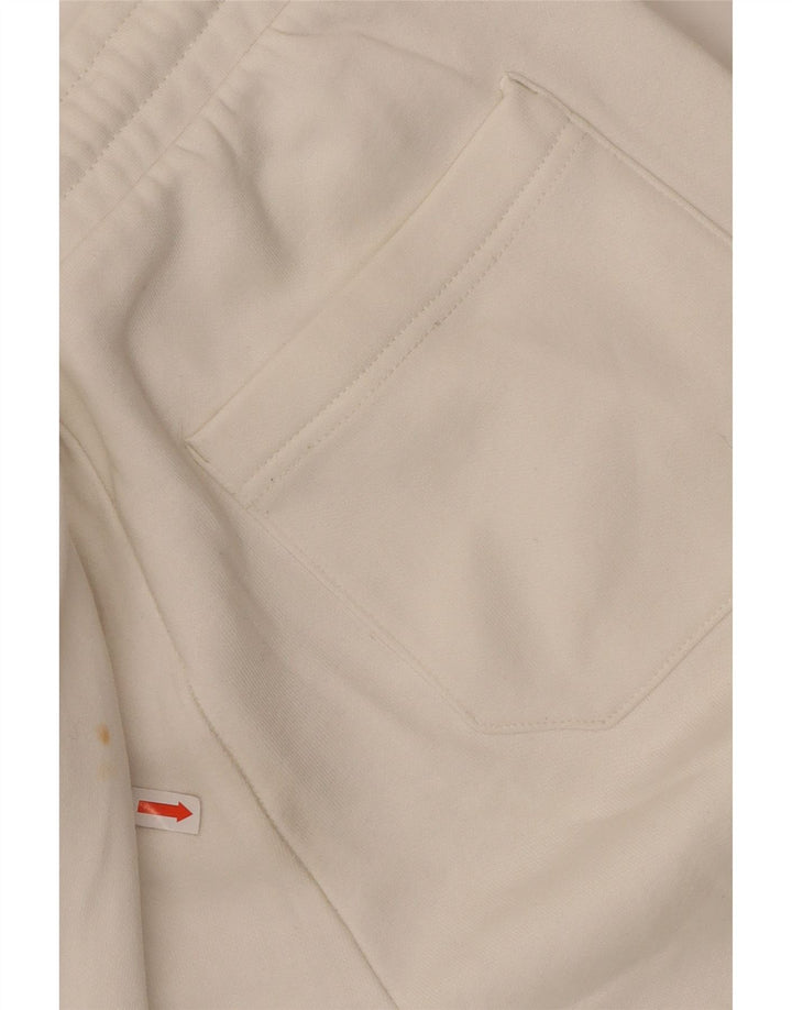 KAPPA Mens Tracksuit Trousers Joggers Small  White Cotton
