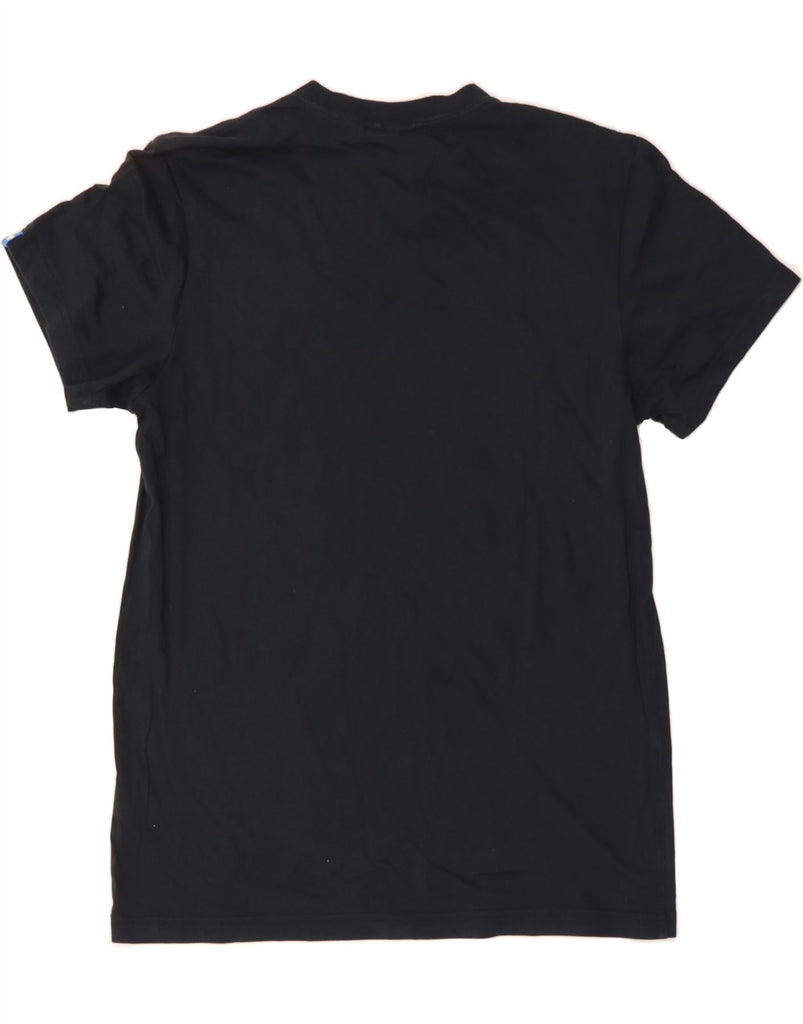 ADIDAS Mens Graphic T-Shirt Top Medium Black Cotton Vintage Adidas and Second-Hand Adidas from Messina Hembry 