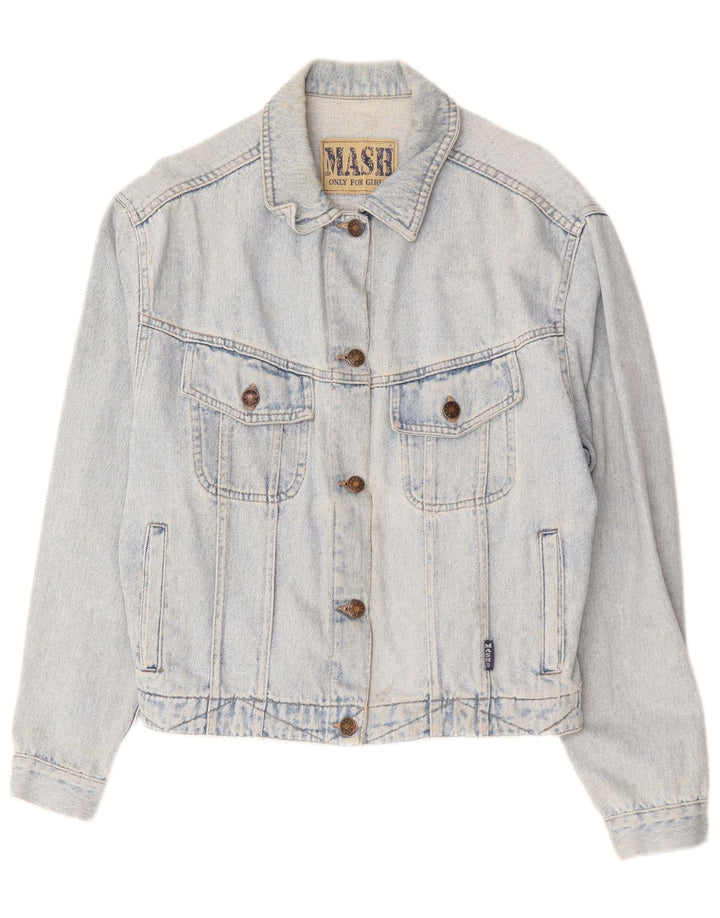 Mash Girls Denim Jacket 14-15 Years Blue Cotton