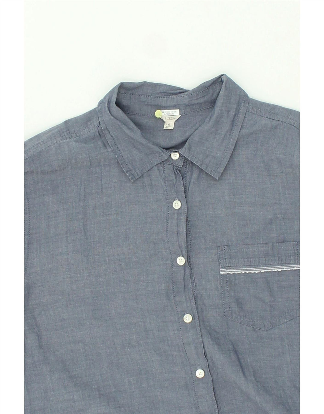 J. CREW Womens Pullover Shirt UK 10 Small Blue Cotton Vintage J. Crew and Second-Hand J. Crew from Messina Hembry 