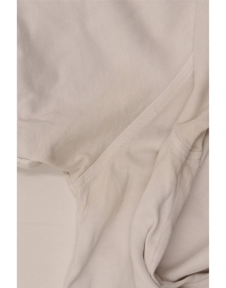 Gant Mens Polo Shirt Large White Cotton