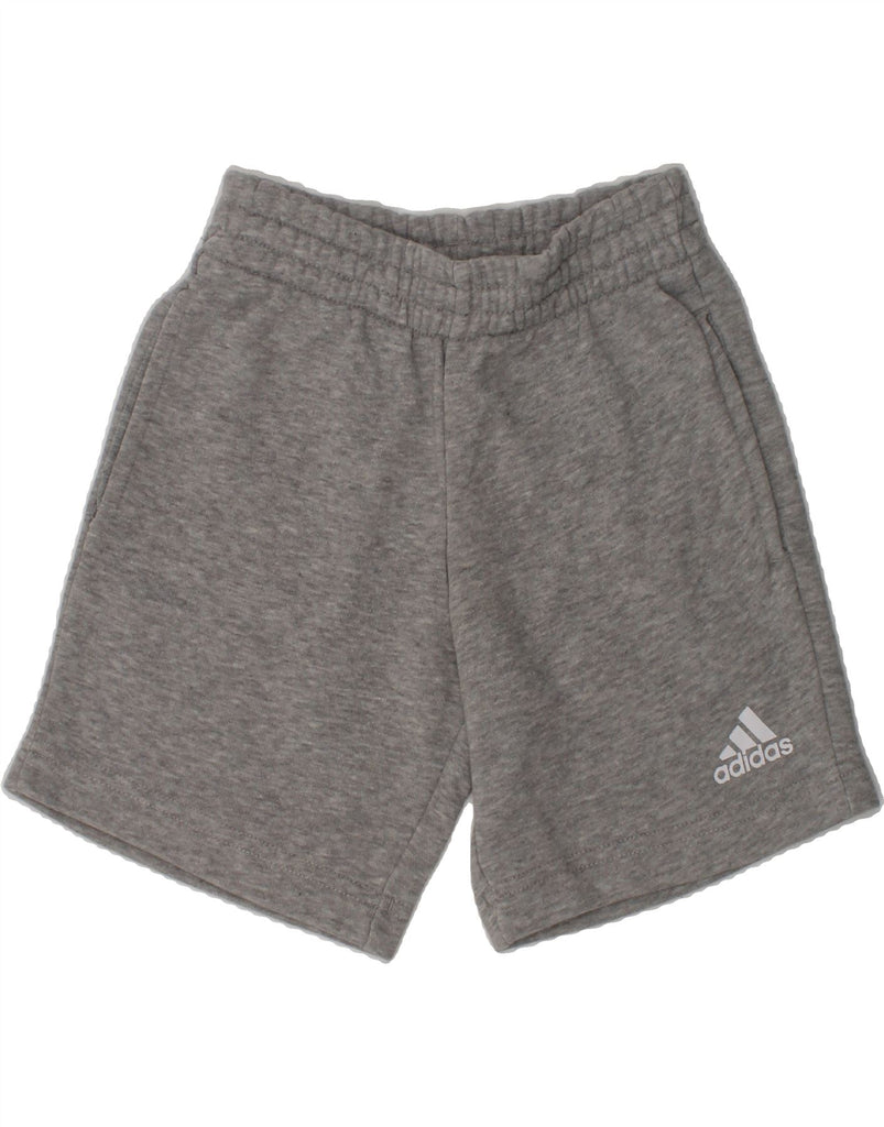 ADIDAS Boys Sport Shorts 4-5 Years Grey Cotton | Vintage Adidas | Thrift | Second-Hand Adidas | Used Clothing | Messina Hembry 
