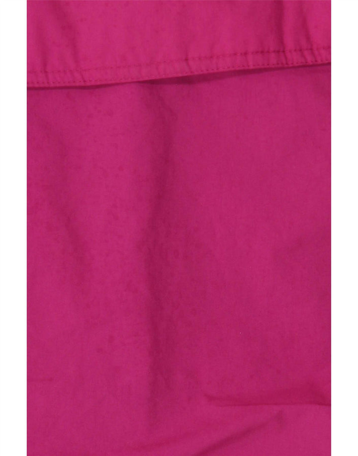 Eddie Bauer Womens Loose Fit Rain Jacket UK 14 Medium Pink Nylon