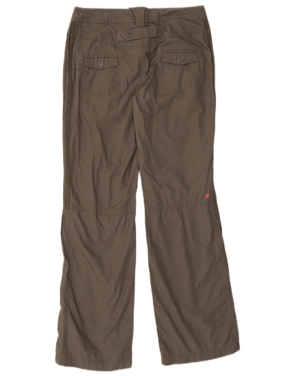 Adidas Womens Hiking Trousers UK 10 Small W28 L29 Khaki Cotton