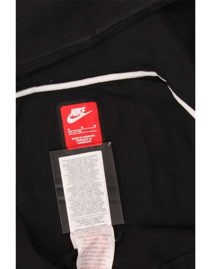 NIKE Boys Zip Hoodie Sweater 10-11 Years Medium Black Cotton Vintage Nike and Second-Hand Nike from Messina Hembry 
