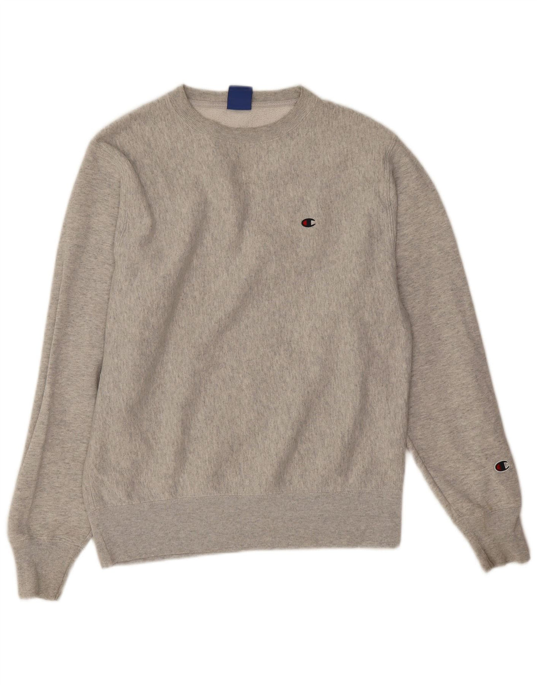 Champion Mens Sweatshirt Jumper Small Grey Flecked Cotton