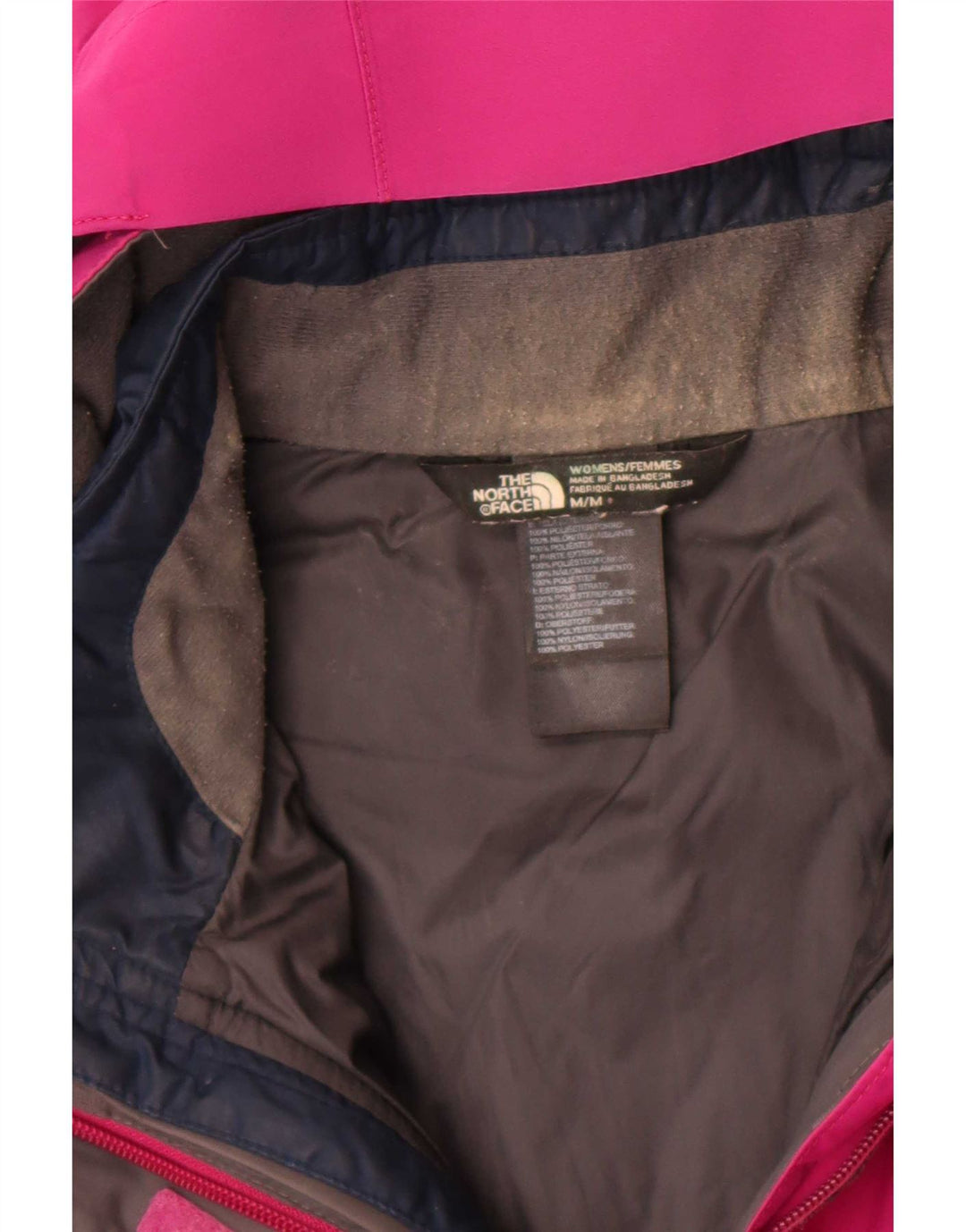 The North Face Womens Hooded Windbreaker Jacket UK 14 Medium Pink Polyester