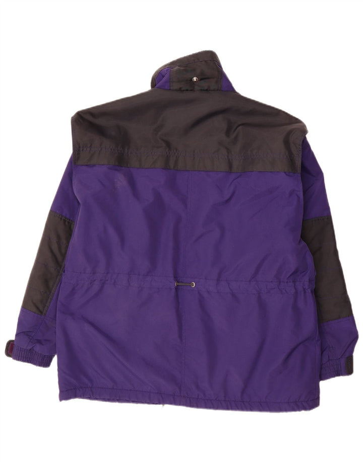 Rodeo Boys Windbreaker Jacket 11-12 Years Purple Colourblock Nylon