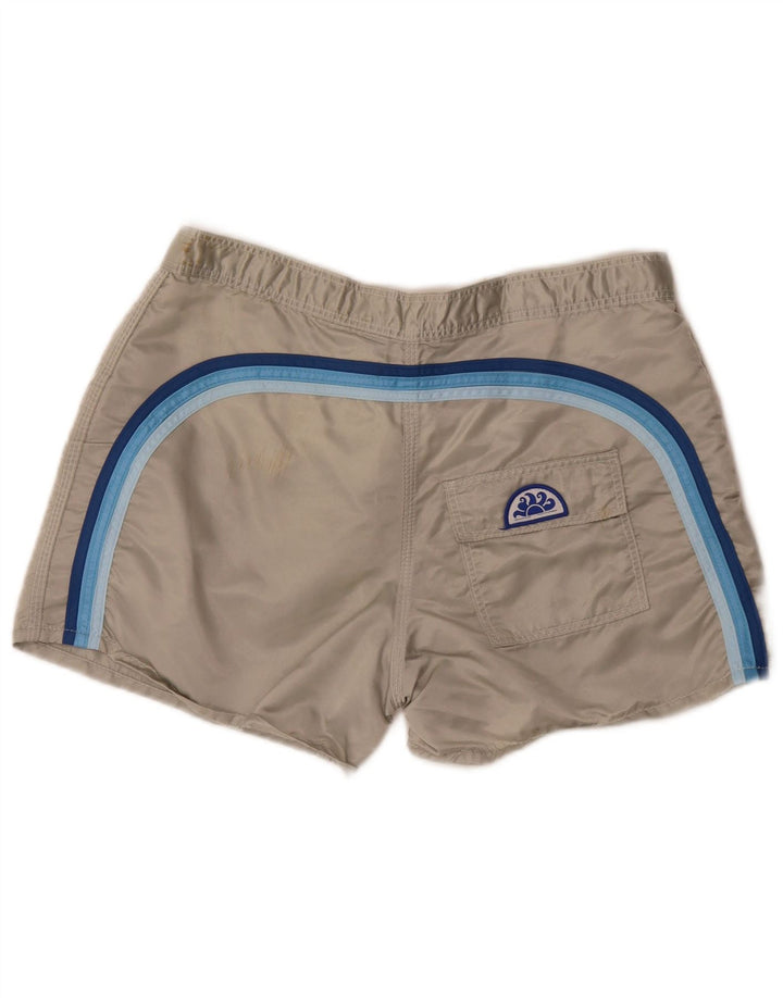 Sundek Mens Swimming Shorts Large  Grey Nylon