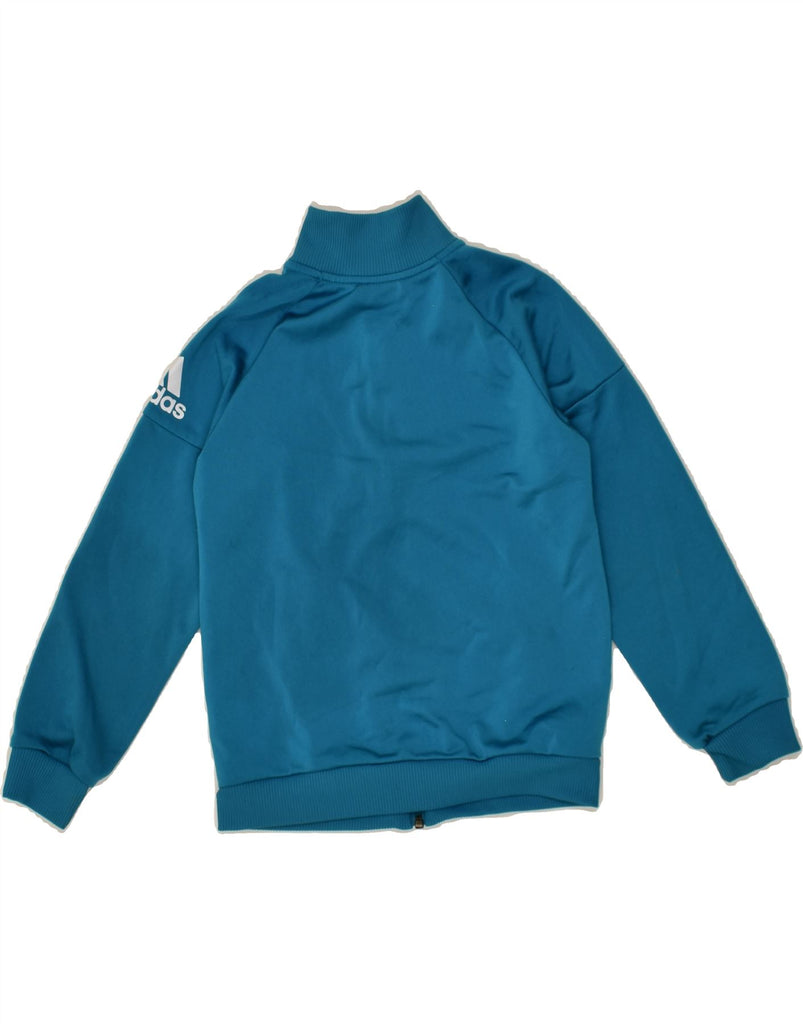 ADIDAS Boys Tracksuit Top Jacket 7-8 Years Blue Polyester | Vintage Adidas | Thrift | Second-Hand Adidas | Used Clothing | Messina Hembry 