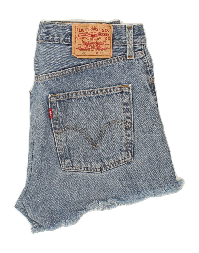 LEVI'S Womens 501 Denim Shorts W30 Medium Blue Cotton Vintage Levi's and Second-Hand Levi's from Messina Hembry 