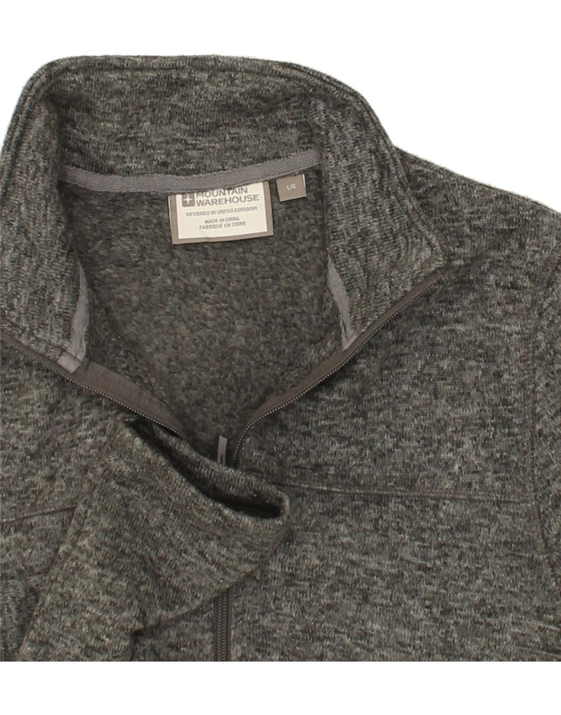 MOUNTAIN WAREHOUSE Mens Tracksuit Top Jacket Large Grey Flecked Polyester | Vintage Mountain Warehouse | Thrift | Second-Hand Mountain Warehouse | Used Clothing | Messina Hembry 