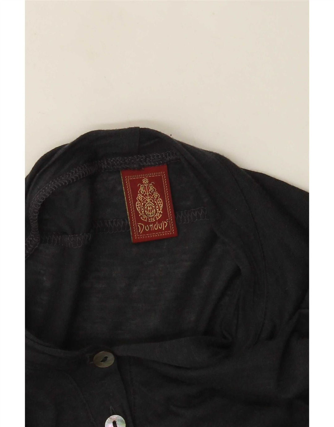 Dondup Womens Top Long Sleeve UK 10 Small Navy Blue