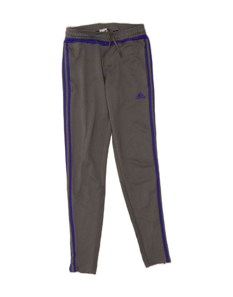 ADIDAS Womens Tracksuit Trousers UK 8/10 Small Grey Polyester Vintage Adidas and Second-Hand Adidas from Messina Hembry 