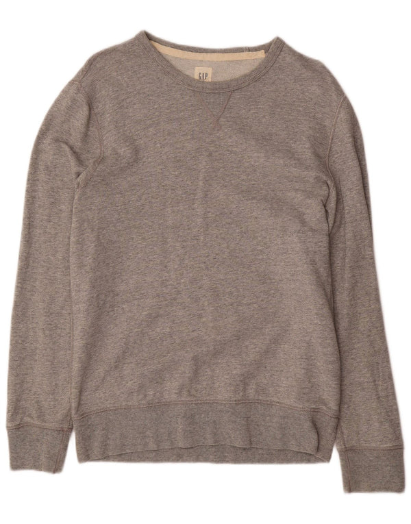 Gap Mens Sweatshirt Jumper Medium Grey Flecked Cotton