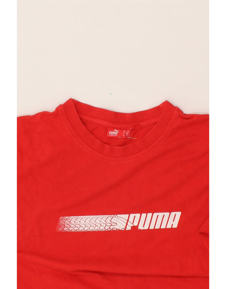 PUMA Mens Graphic T-Shirt Top XL Red Cotton Vintage Puma and Second-Hand Puma from Messina Hembry 