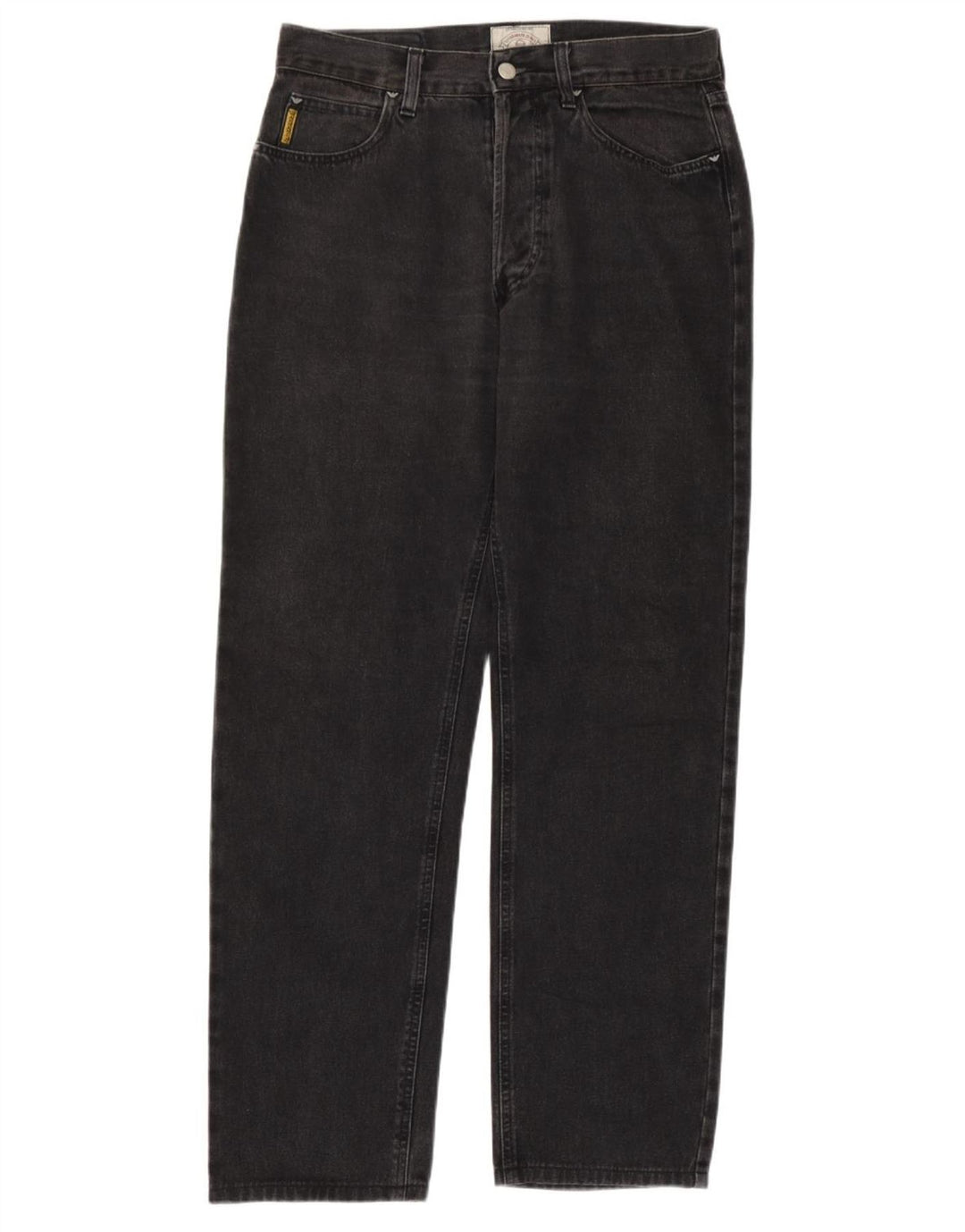 Armani Mens Straight Jeans W32 L31 Grey Cotton