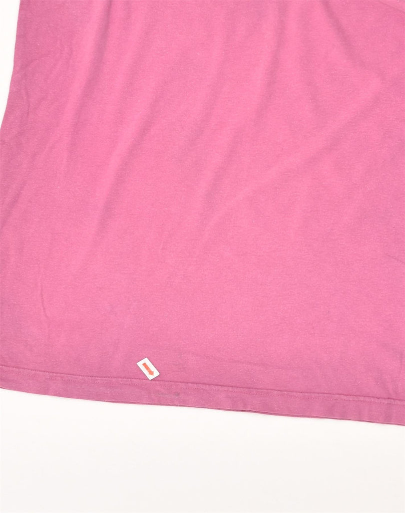 JACK WILLS Womens Graphic T-Shirt Top UK 14 Large Pink Cotton | Vintage Jack Wills | Thrift | Second-Hand Jack Wills | Used Clothing | Messina Hembry 