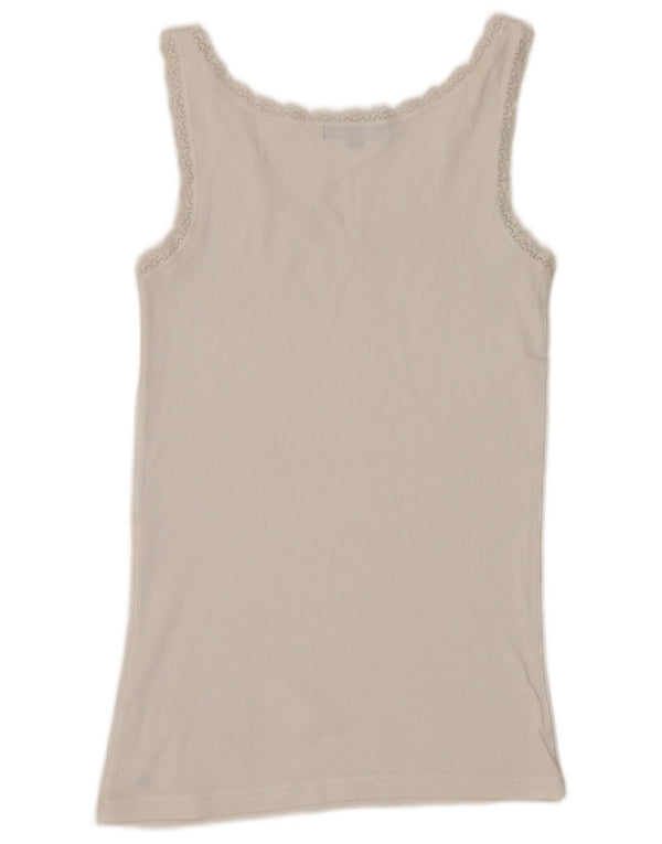 Tommy Hilfiger Womens Vest Top UK 8 Small White