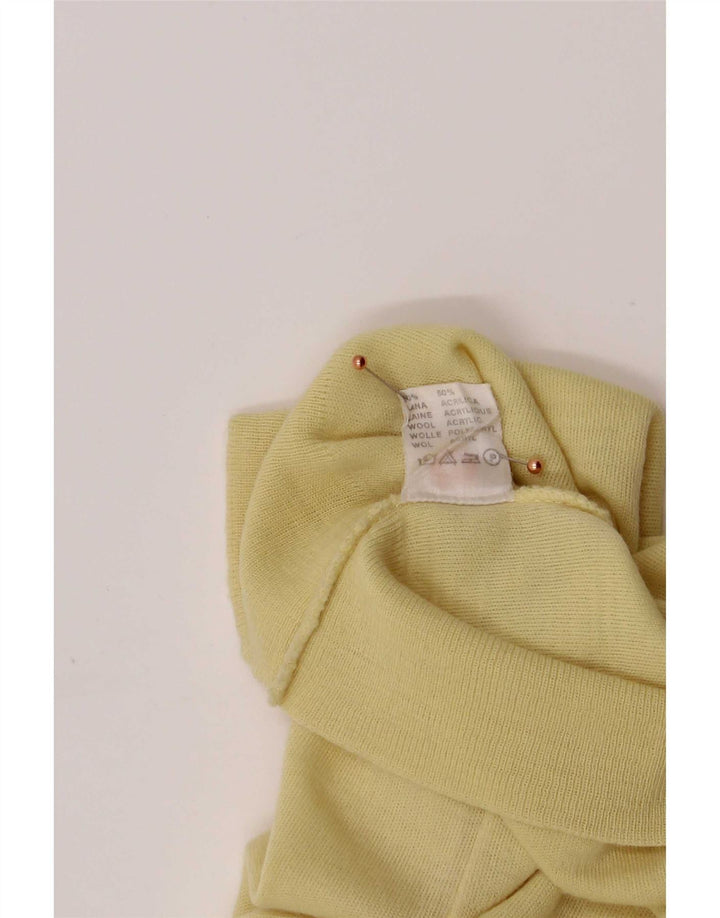 Vintage Mens Vest Tank Top IT 52 Large Yellow