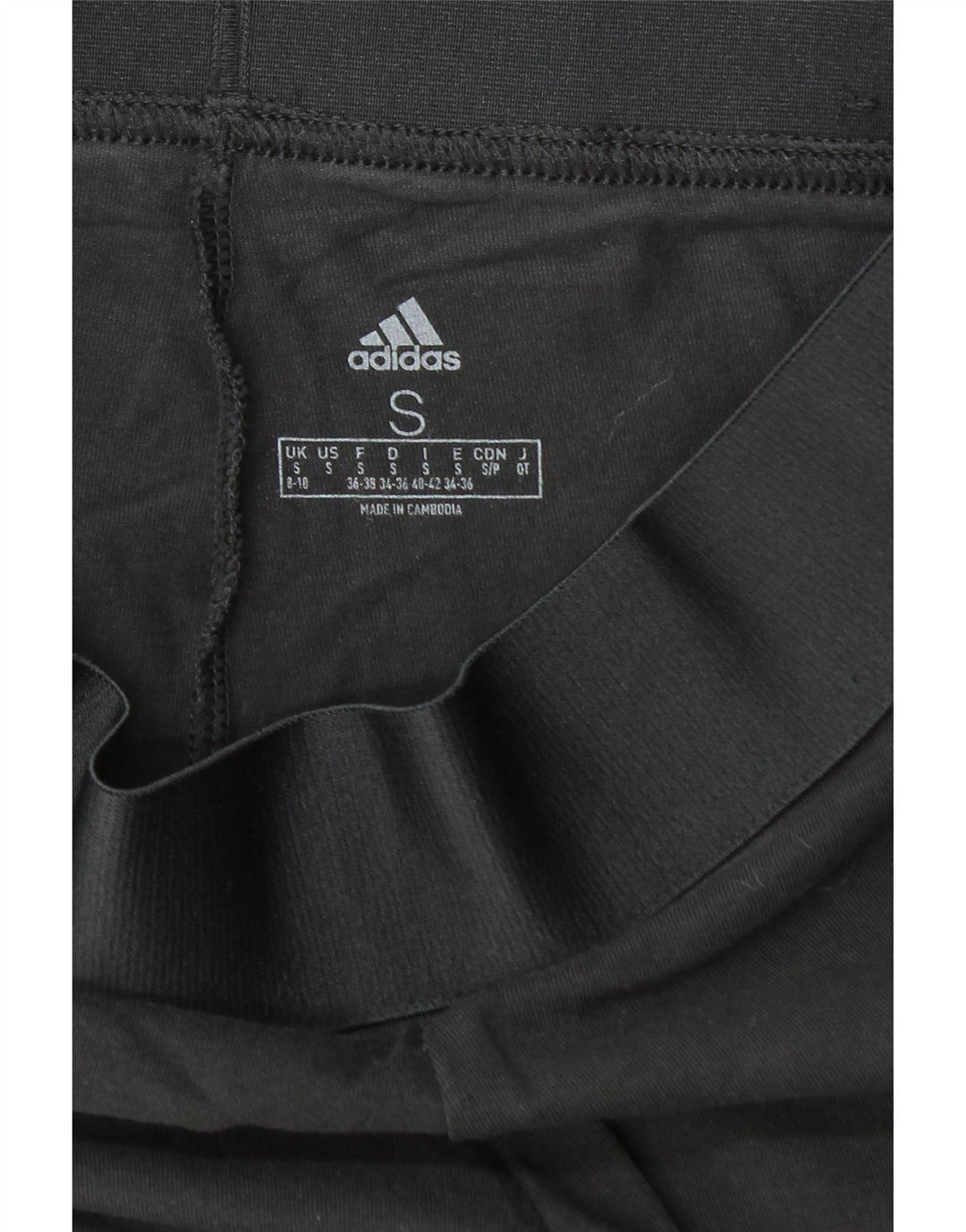 ADIDAS Womens Leggings UK 8/10 Small  Black Vintage Adidas and Second-Hand Adidas from Messina Hembry 
