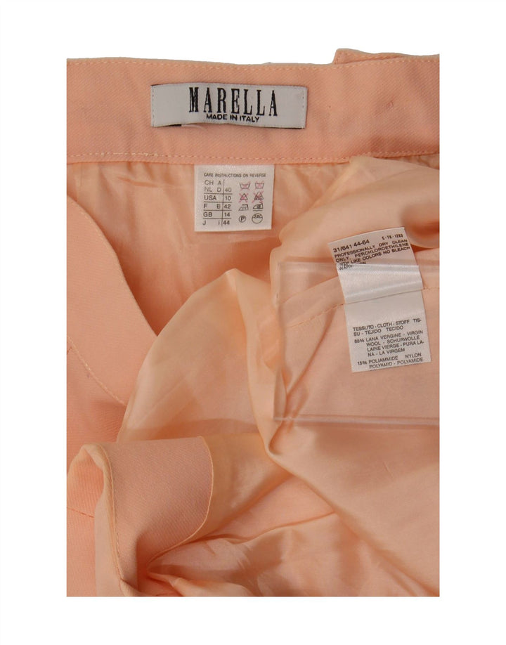 MARELLA Womens 1 Button 2 Piece Skirt Set UK 14 Large W30  Pink Vintage Marella and Second-Hand Marella from Messina Hembry 