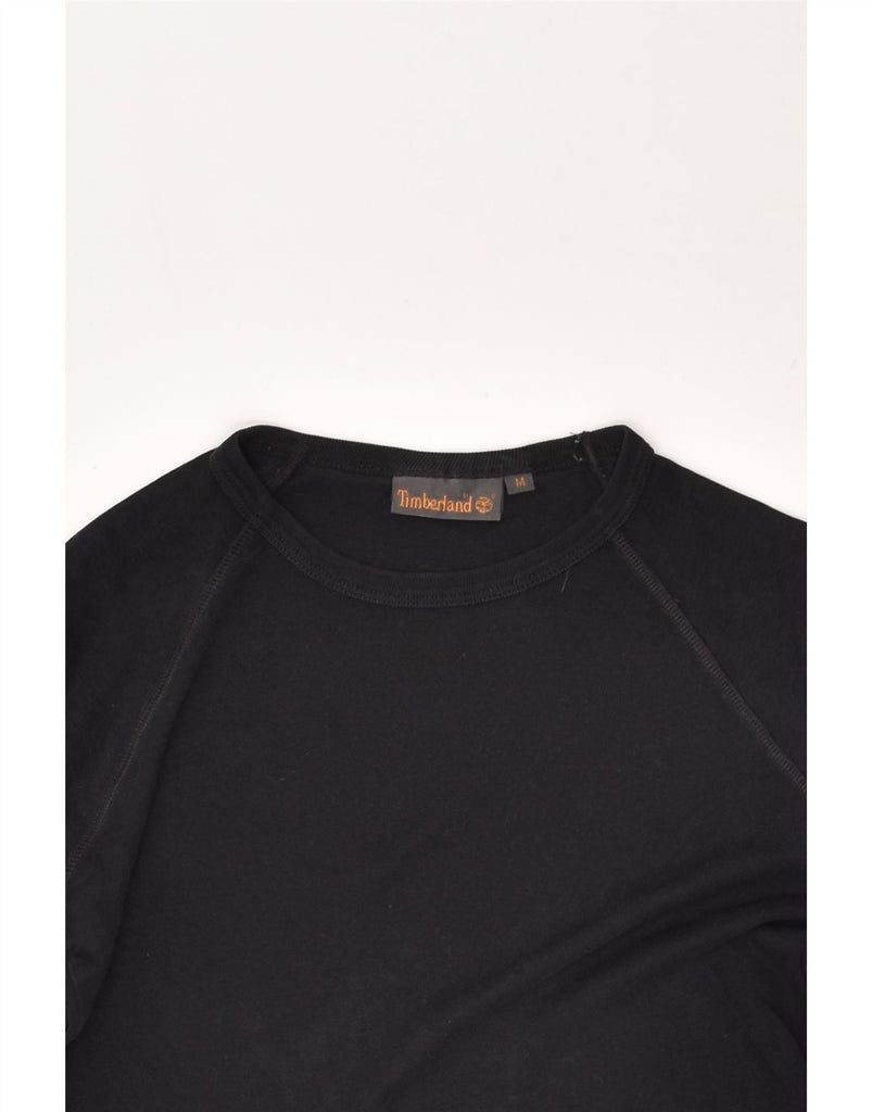 TIMBERLAND Womens Top Long Sleeve UK 14 Medium Black Cotton | Vintage Timberland | Thrift | Second-Hand Timberland | Used Clothing | Messina Hembry 