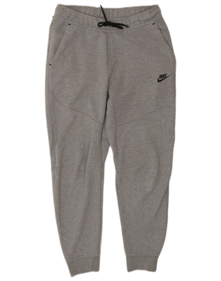 Nike Mens Tracksuit Trousers Joggers Medium  Grey Cotton