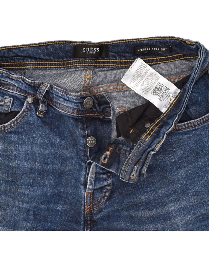 GUESS Mens Straight Jeans W31 L31 Blue Cotton Vintage Guess and Second-Hand Guess from Messina Hembry 