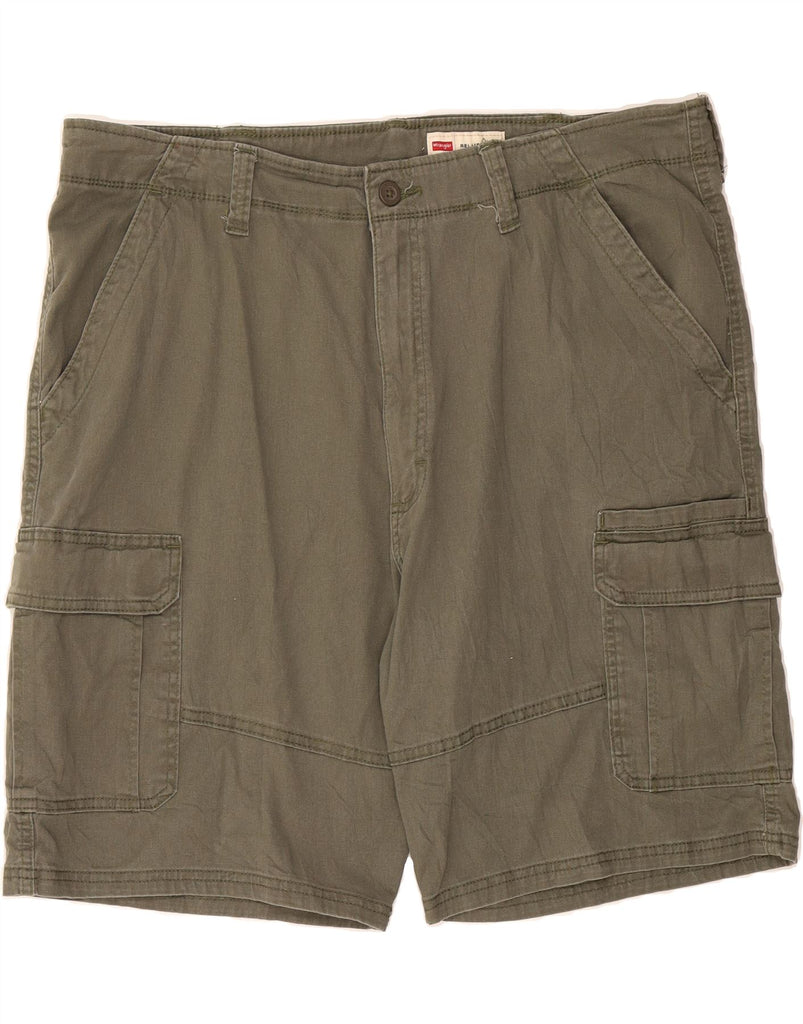 WRANGLER Mens Relaxed Fit Cargo Shorts W40 XL Khaki Cotton Vintage Wrangler and Second-Hand Wrangler from Messina Hembry 