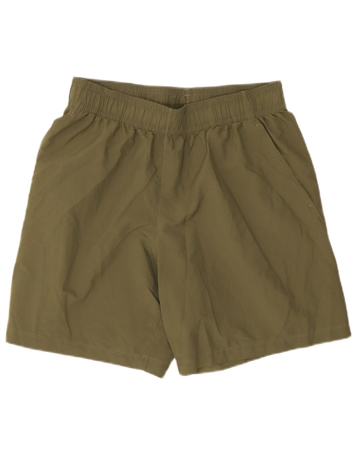 Under Armour Mens Graphic Sport Shorts Large Khaki Polyester