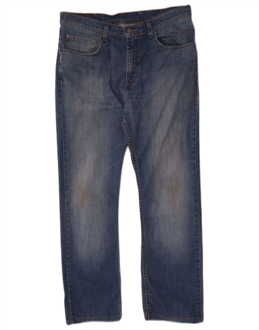 Levi's Mens Straight Jeans W34 L28 Blue Cotton