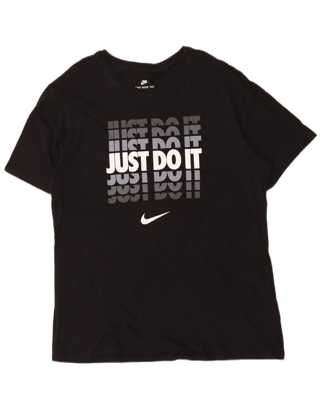 Nike Mens Graphic T-Shirt Top XL Black Cotton