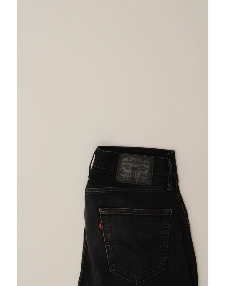 LEVI'S Womens 512 Slim Tapered Jeans W33 L32 Black Cotton Vintage Levi's and Second-Hand Levi's from Messina Hembry 