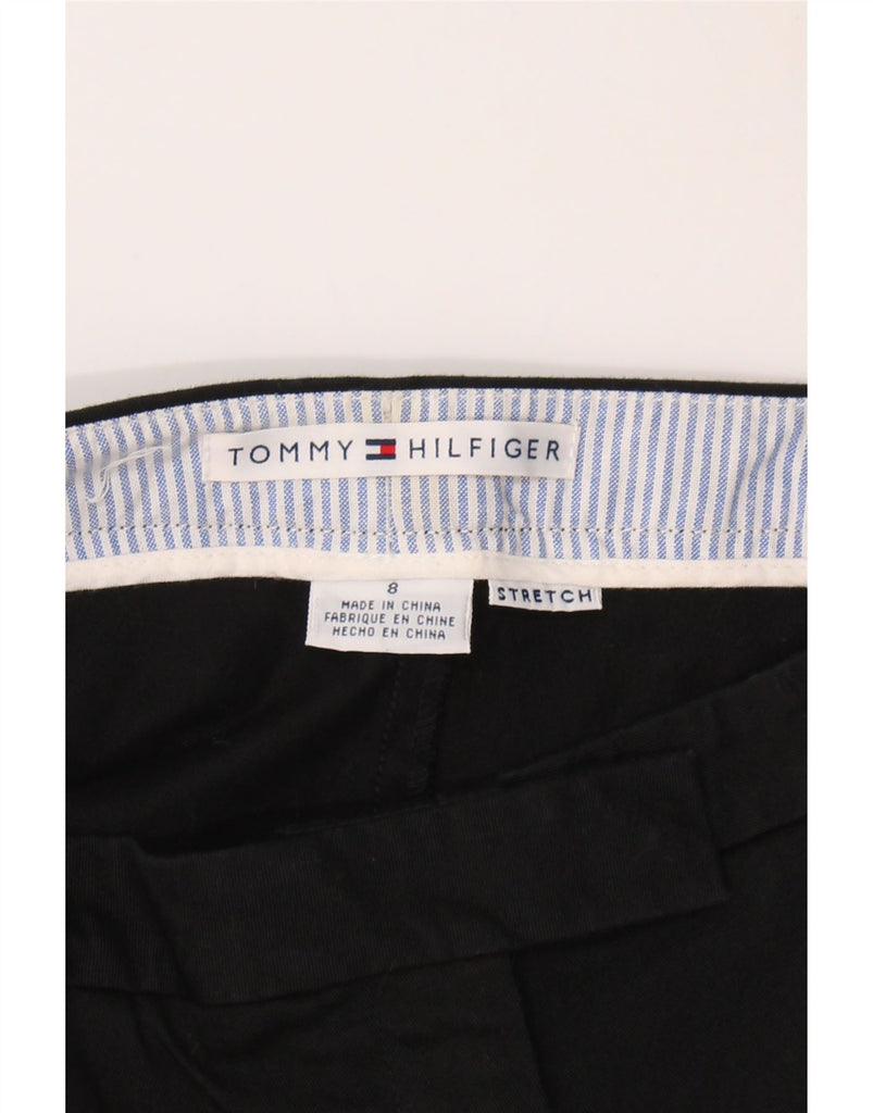 TOMMY HILFIGER Womens Straight Casual Trousers US 8 Medium W30 L30 Black Vintage Tommy Hilfiger and Second-Hand Tommy Hilfiger from Messina Hembry 