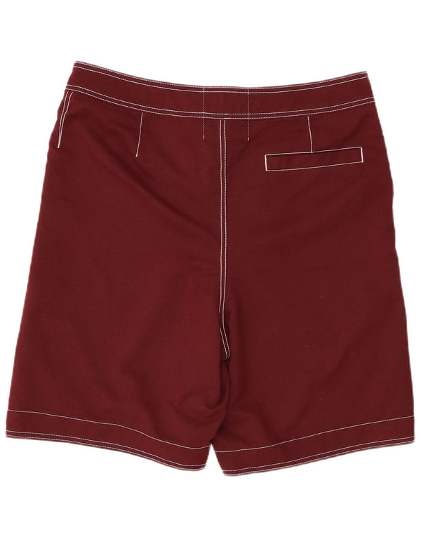 HOLLISTER Mens Swimming Shorts Medium  Burgundy Polyester